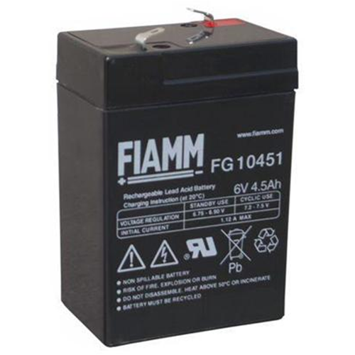 Batería de plomo 6V 4.5 AH Fiamm