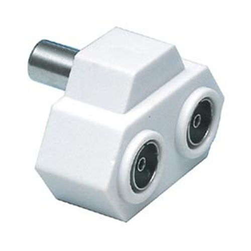 Coaxial thorn triple TV 9.5 mm 1m 2 F inductive plastic