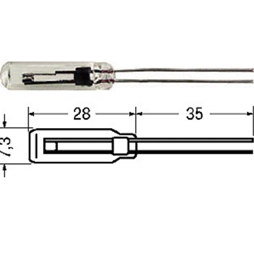 Thermoprotecteurs en ampoule 110 ° C.
