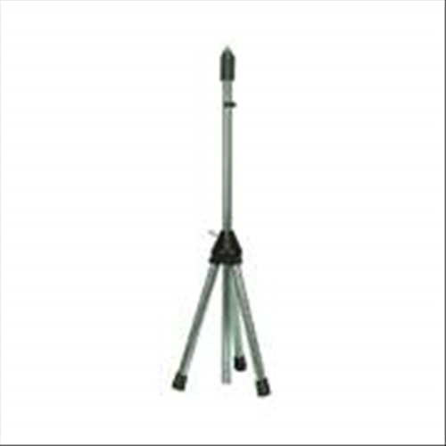 Microphone rod from the ground with chromed telescopic rod