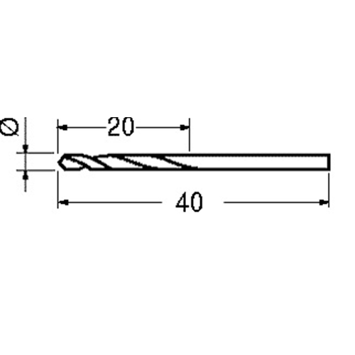 Punta per minirapano 1 mm