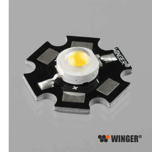 LED Star 3W SMD avec base blanche 6500K