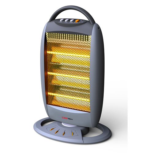 Halogen stove 3 oscillating tubes 1200w