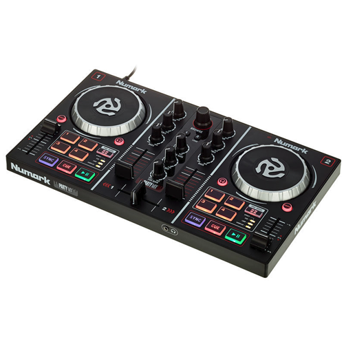 Interfaz de audio integrada del controlador de mezcla de DJ con efecto de luz y licencia para DJ vitual