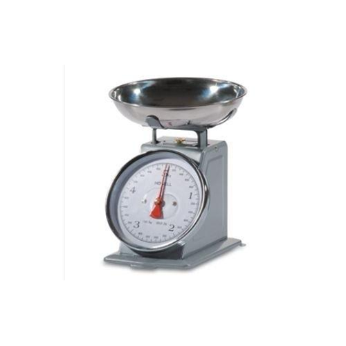 Escala de cocina analógica con flujo de tazón de acero inoxidable 5 kg
