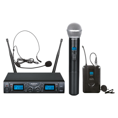 Double radiomicrophone avec 1 archetto + 1 crème glacée UHF 16ch
