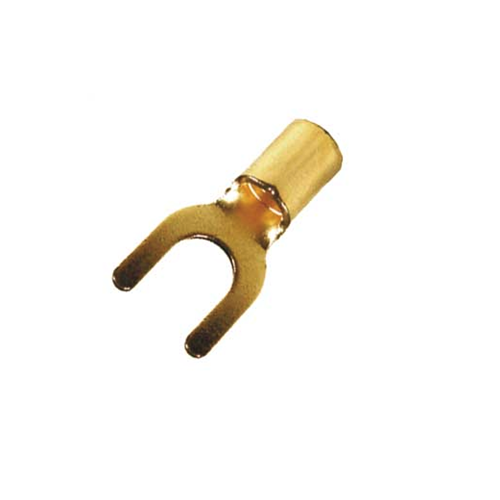 Terminal de ojales dorados para cable de 2.5 mm