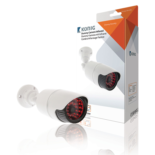 Bullet de caméra fictive blanche IP44