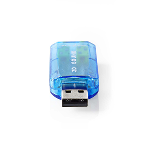 Audio card | Audio 3D 5.1 | USB 2.0 | 3.5 mm double connector