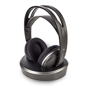 Auriculares inalámbricos | RadioFrequenza (RF) | Auriculares Pavilio cerrados | Base de carga | Negro/plateado