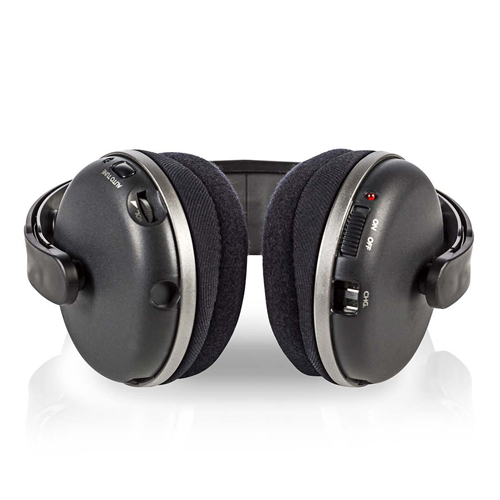 Auriculares inalámbricos | RadioFrequenza (RF) | Auriculares Pavilio cerrados | Base de carga | Negro/plateado