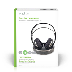 Auriculares inalámbricos | RadioFrequenza (RF) | Auriculares Pavilio cerrados | Base de carga | Negro/plateado