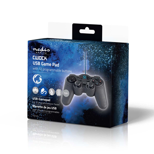 Gamepad | Vibración generada por repercusiones | Fuente de alimentación a través de la conexión USB | Funciona con dispositivos USB