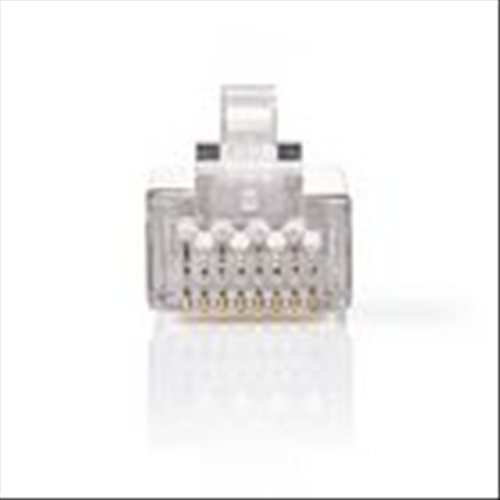 Network connector | Male RJ45 - For cables U/FTP intertwined cat 6 | 10 pieces | Metal