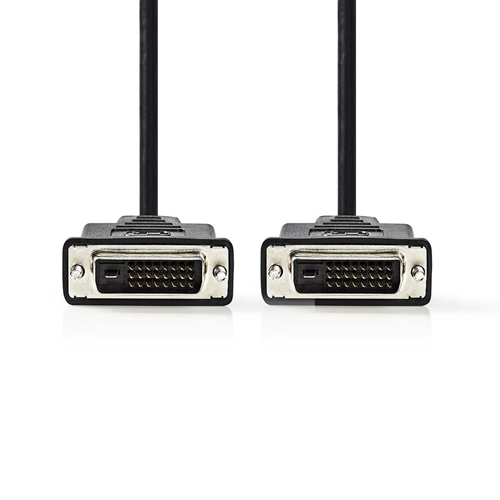 Cable DVI | DVI-D 24+1 PIN Male-DVI-D 24+1 Pin Macho 3.0 m | Negro