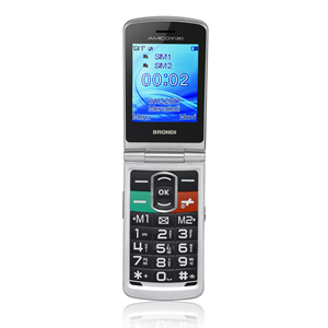 Affichage Dual Sim Maxi Affichage avec des touches rapides et SOS