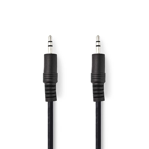 Stereo -Audiokabel | 3,5 mm männlich - 3,5 mm männlich | 10 m | Schwarz