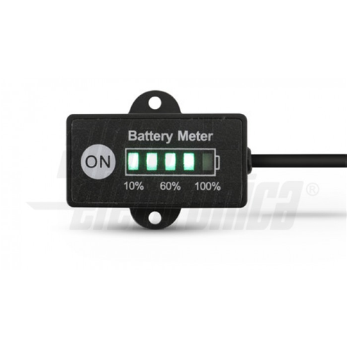 Automatic battery status indicator for 12/24V