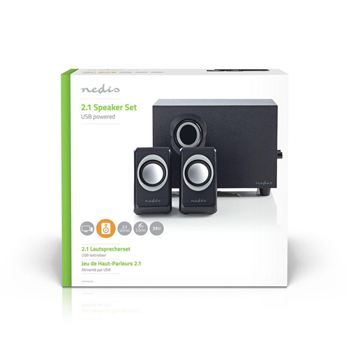 Altavoz de PC | 2.1 | 33 W | Conector de 3.5 mm