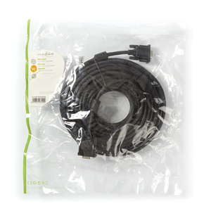 VGA -Kabel | VGA MALE - VGA MALE | 20 m | Schwarz