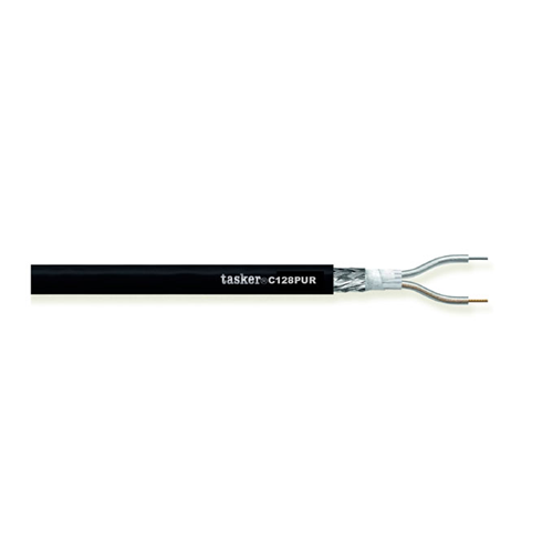 Kabel in Mikrofonspule 2x0,35 mm schwarz 1 mtper externe Verwendung