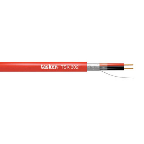 CAVO IN BOBINA PH120-EN50200 POLARIZZATO ROSSO NERO 2X1.50mm SCHERMATO