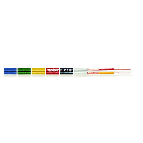 Cable in the 2x0.14mm black 1mt platelet coil 1mt