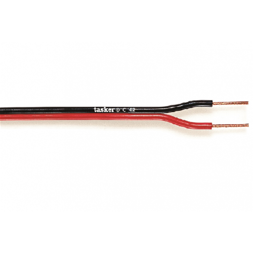 Câble de bobine polarisé en noir rouge 2x1mm