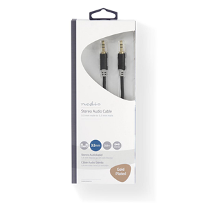 Stereo audio cable | 3.5 mm male - 3.5 mm male | 2.0 m | Anthracite