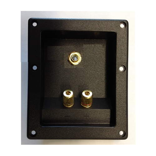 Plateau rectangulaire avec 2 terminaux + 1 jack sockets mono jacks