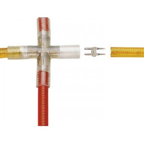 Connecteur de jonction x pour tube vif