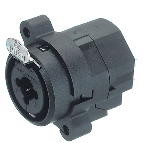 XLR Presa per apparecchi 3 N/A NCJ orizzontale / Montaggio PCB Nero