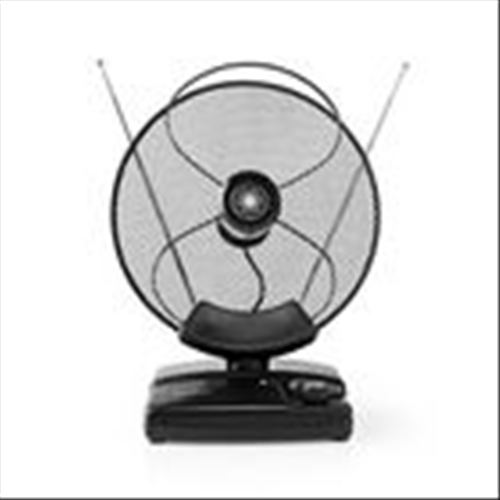 Antenne HDTV intérieure | 0-25 km | Géré 30-36 dB | FM / VHF / UHF | Noir