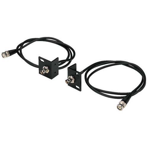 BNC F - BNC F adapter cable from panel and pair fixing plate