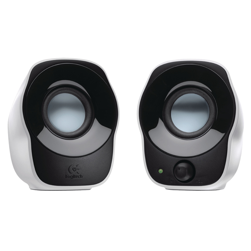 Haut-parleur 2,0 avec un câble de 3,5 mm 1,2 W noir / blanc