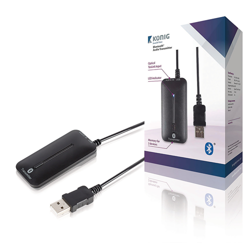 Bluetooth Audio Trasmittente Nero