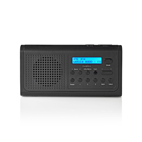 DAB+ Radio | 3 W | FM | Watch and alarm function | Black