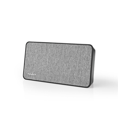 Bluetooth® Stofflautsprecher | 15 W | Bis zu 4 Stunden Fortpflanzung | Digitale Uhr | Grauschwarz