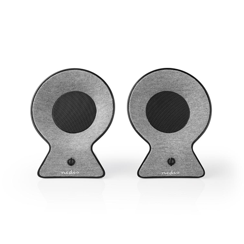 Altoparlante Bluetooth® in Tessuto | 2 x 15 W | Fino a 4 Ore di Riproduzione | TWS (True Wireless Stereo) | Grigio/Nero