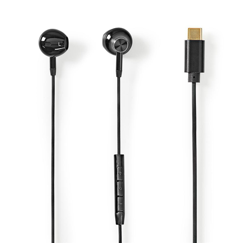Auricular -Kopfhörer | USB-C ™ | 1,2 m Kabel | Sprachassistent | Schwarz