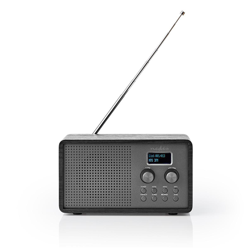 Radio DAB+ | 4,5 W | FM | Funzione Orologio e Sveglia | Nero