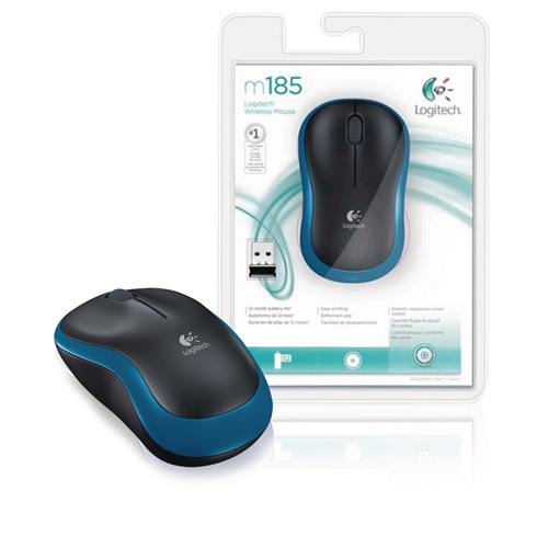 Drahtloser Maus -Desktop 3 blaue Knöpfe