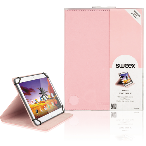 Tablet Custodia a Portafoglio 8" / Universale Rosa