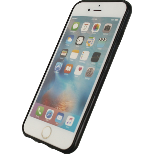 Telefono Custodia in Silicone Apple iPhone 6 / 6s Nero