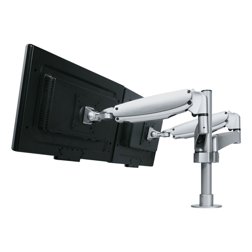 Viewmaster Braccio Monitor Desk 592 Ruotabile 20 kg Argento