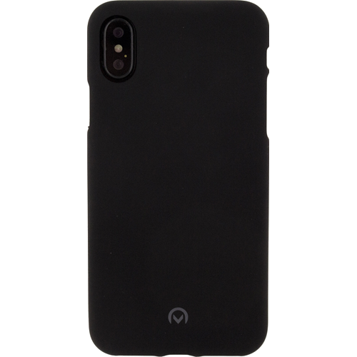 Téléphone de l'écran en caoutchouc et en silicone protégeant l'iPhone X / XS silicone noir