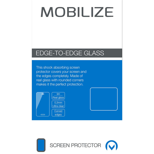 Protection téléphonique de l'écran en verre noir LG V30 Edge à bord