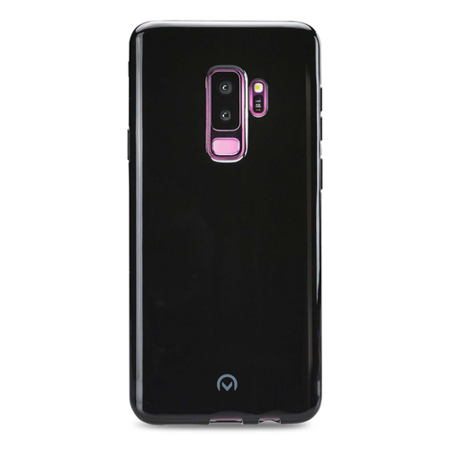 Telephone custody in Samsung Galaxy S9+ Black silicone case