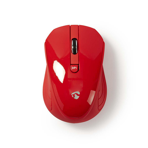 Mouse inalámbrico | 1000 DPI | 3 botones | Rojo