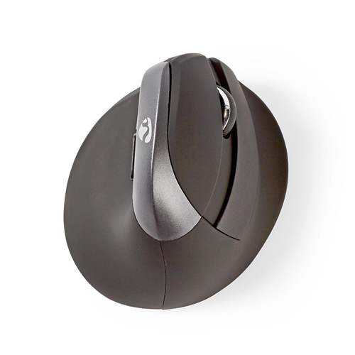 Ergonomische drahtlose Maus | Mini | 1600 dpi | 6 Tasten | Schwarz